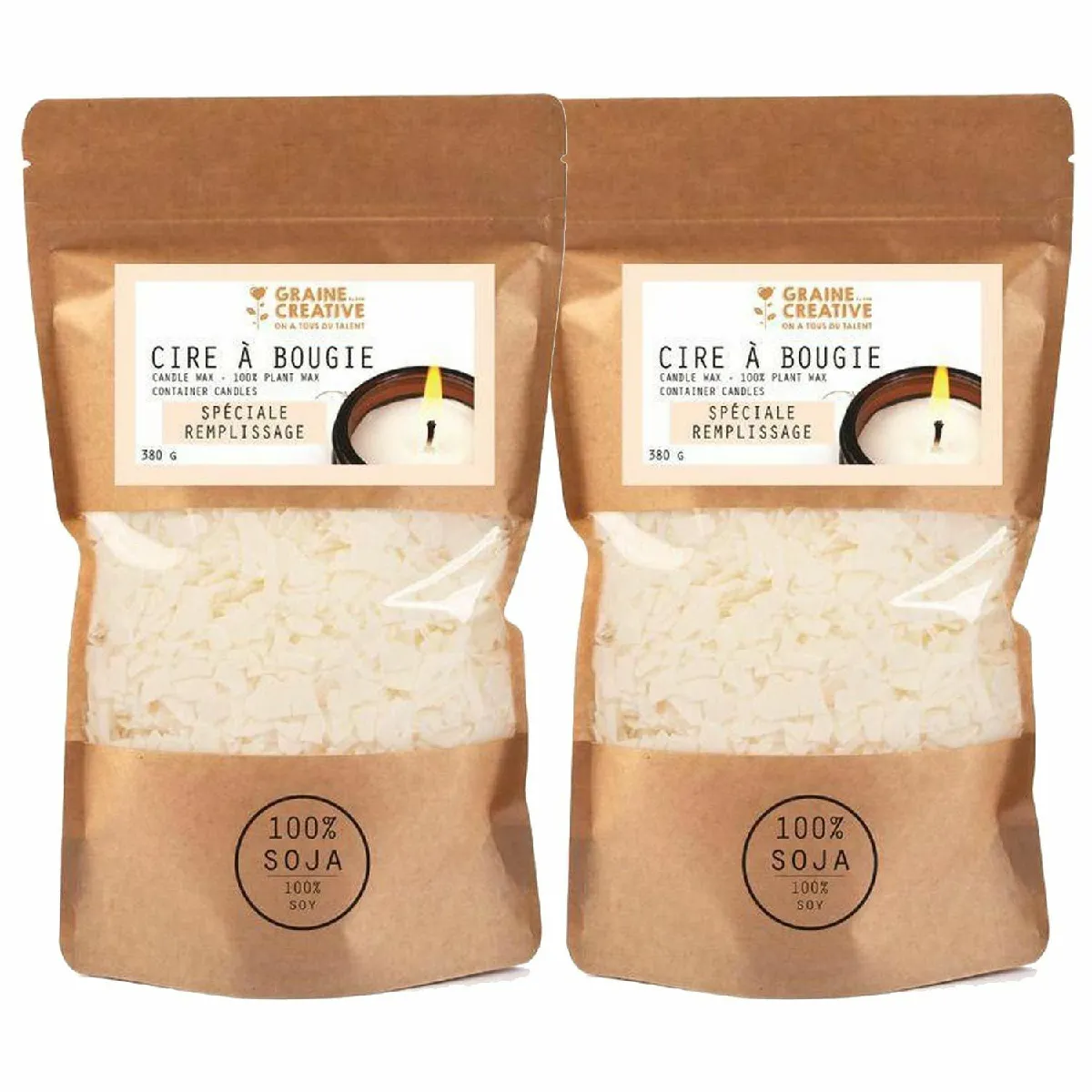 Cire végétale de Soja - 760 g - Graines Créatives