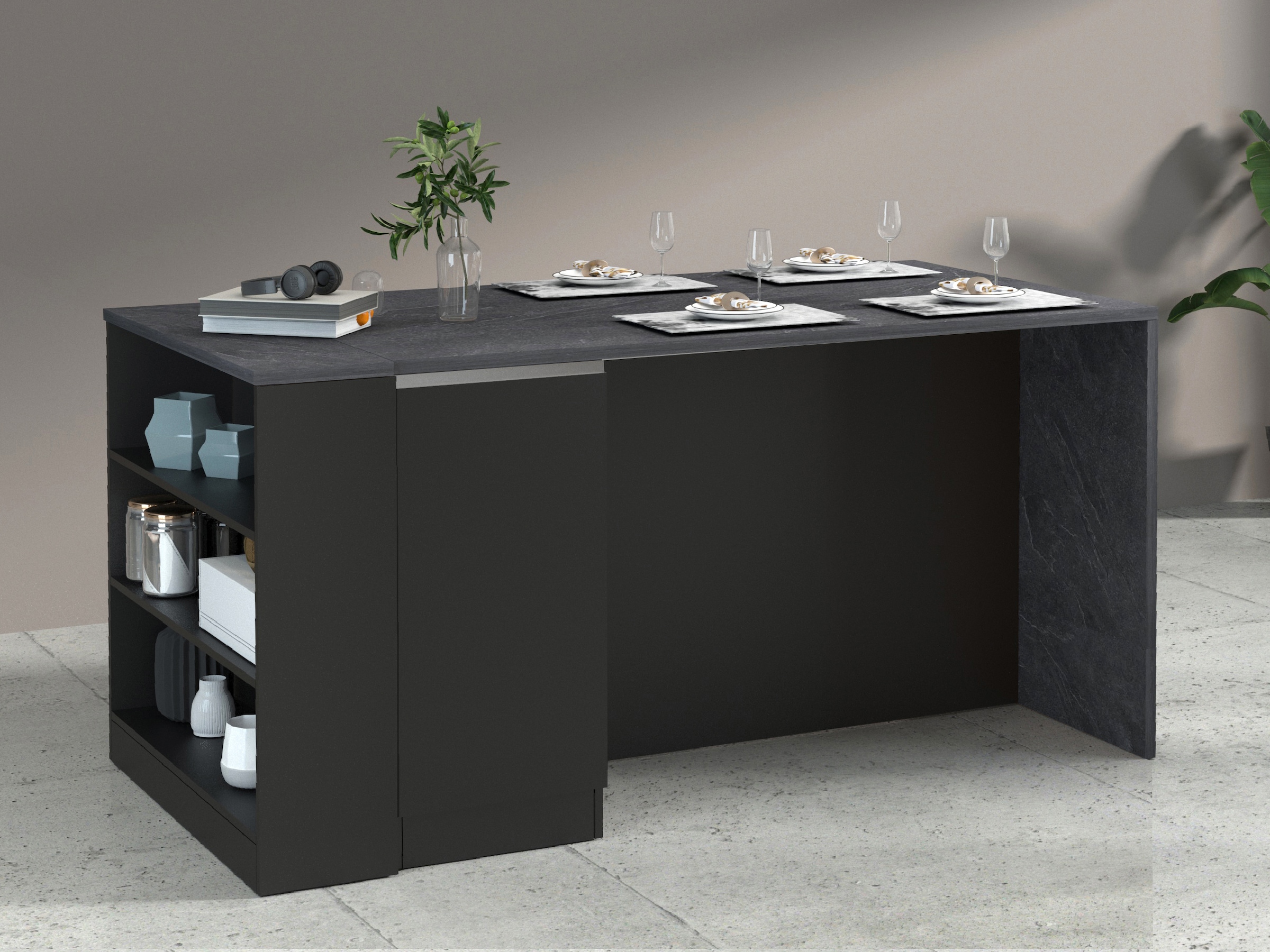 KOCHSTATION Küchenregal »Sole,Regal,Standregal,Küchenregal,Ablageregal« Kombinierbar mit Kücheninsel Serie Sole Kochstation