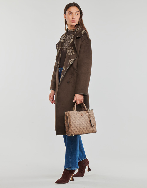 Guess - LUDOVICA LOGO WRAP COAT - Marron