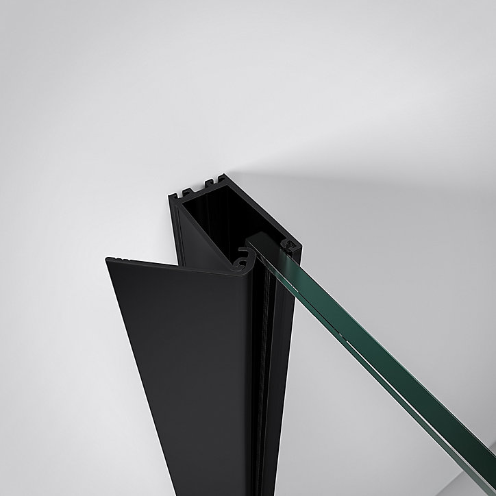 Paroi de douche fixe à l'italienne 140 x 200 cm NewStyle Schulte, Walk In style verrière atelier, verre de sécurité anticalcaire
