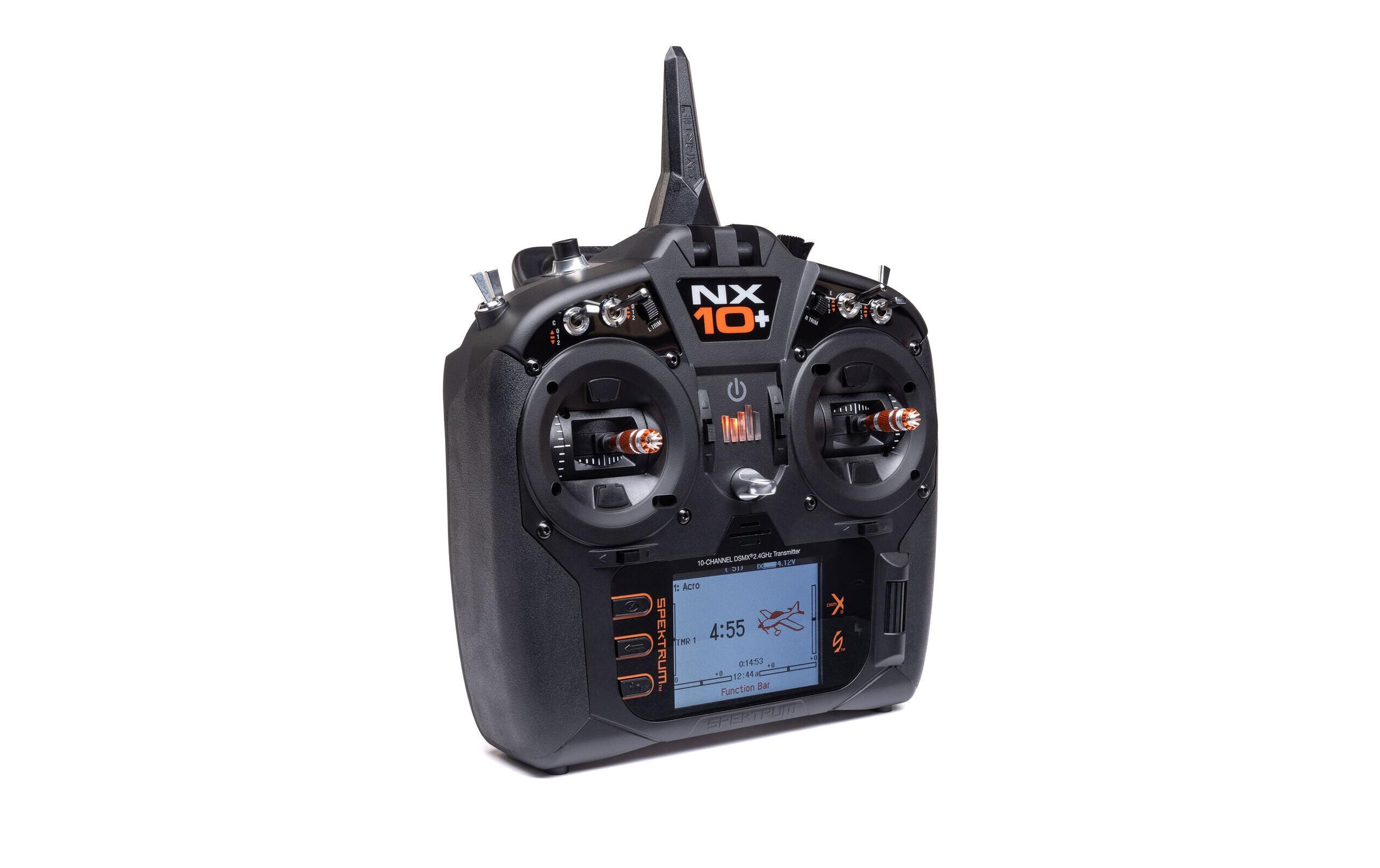 Fernsteuerung NX10+ 2.4 GHz DSMX 10-Kanal, (nur Sender)<br>10-Kanal Sender für Flugzeug und Helikopter