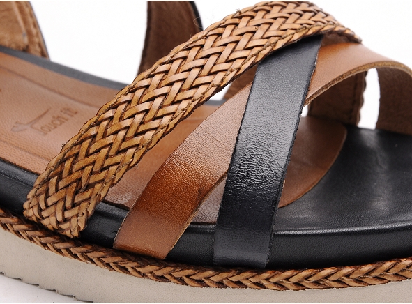 Tamaris nu pieds plats femme 28208 28 bleu