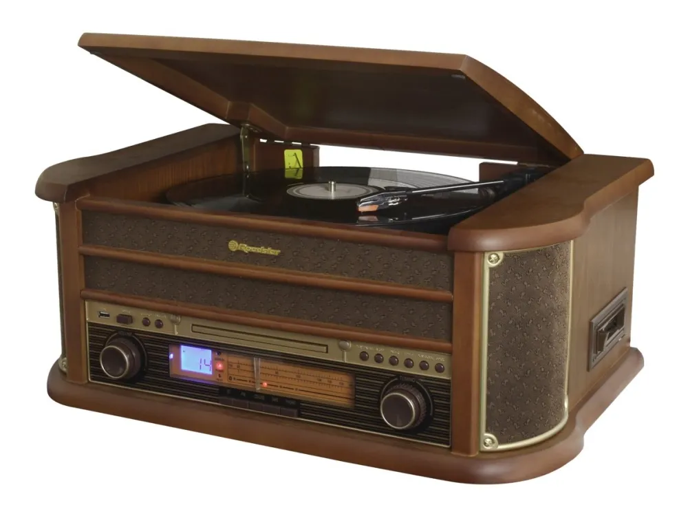 Roadstar Vintage Line HIF-1993BT - Audiosystem - 5 Watt (Total) - træ