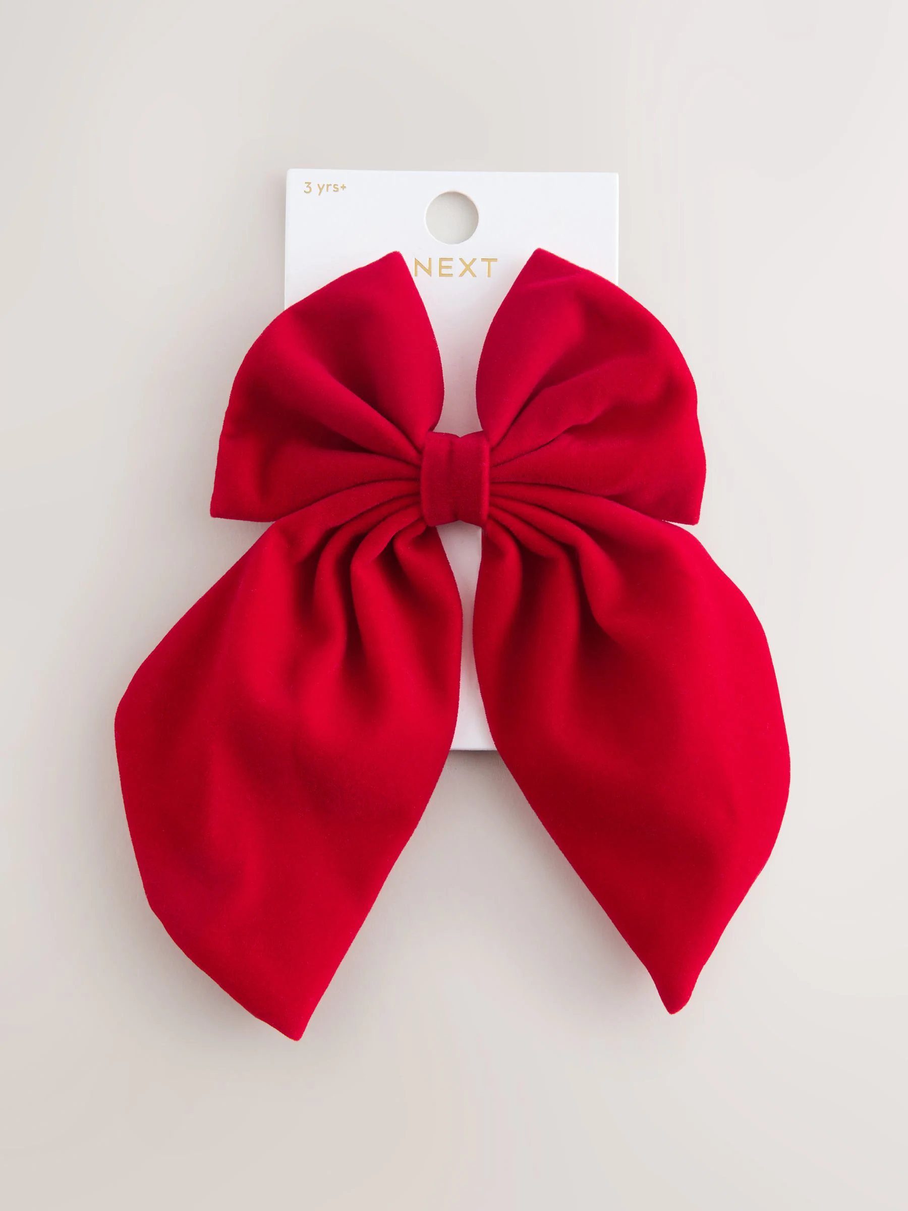 Rood fluweel - Statement Bow Hair Clip