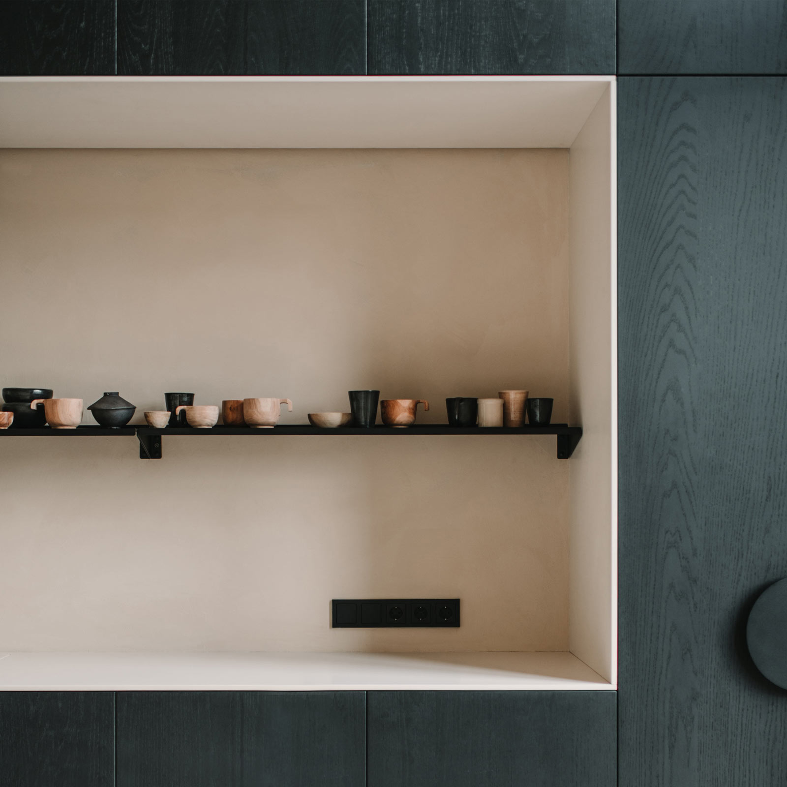 Wandplank °01 | 40 cm Black