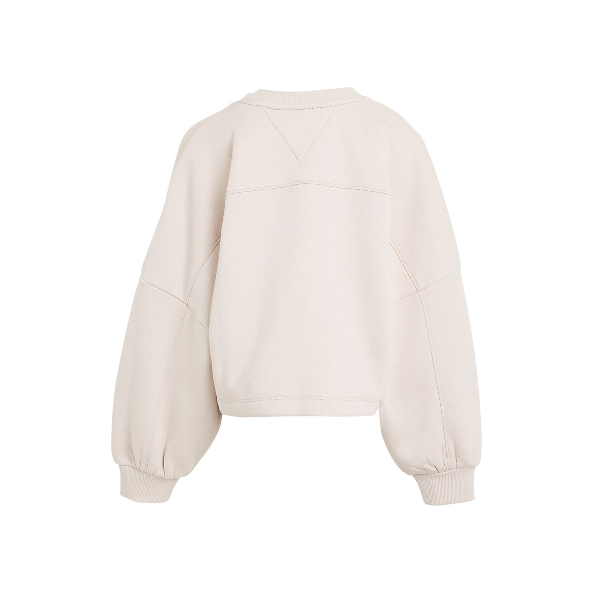 TOMMY HILFIGER<br>Suéter universitário de gola redonda em fleece