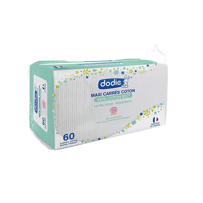 Maxi carrés 100% coton Bio x60 - Ecru