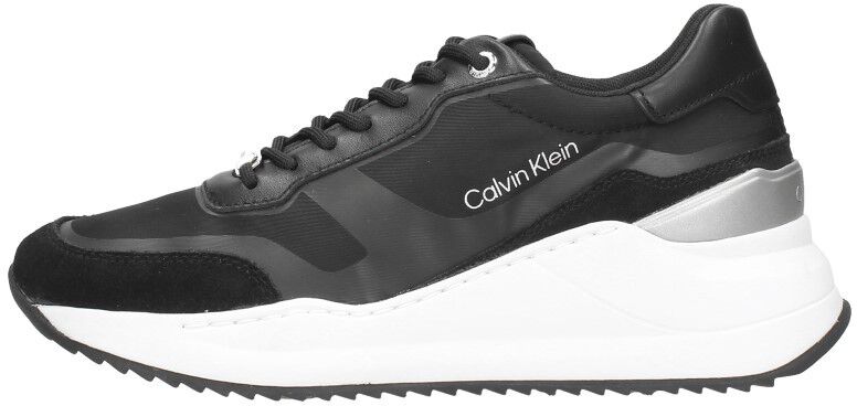 Calvin Klein Internal Wedge Lace Up-Nylon Mix zwart