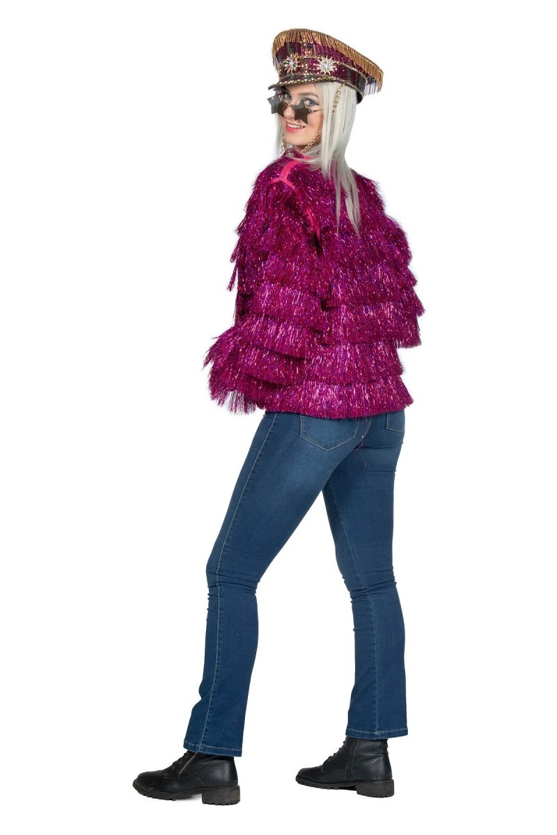 Festival Jas Fuchsia Dames Franjes