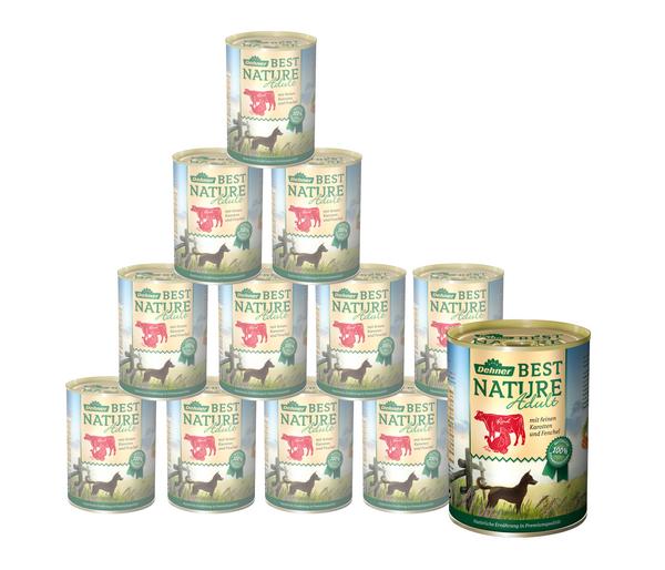 Dehner Best Nature Nassfutter für Hunde Adult