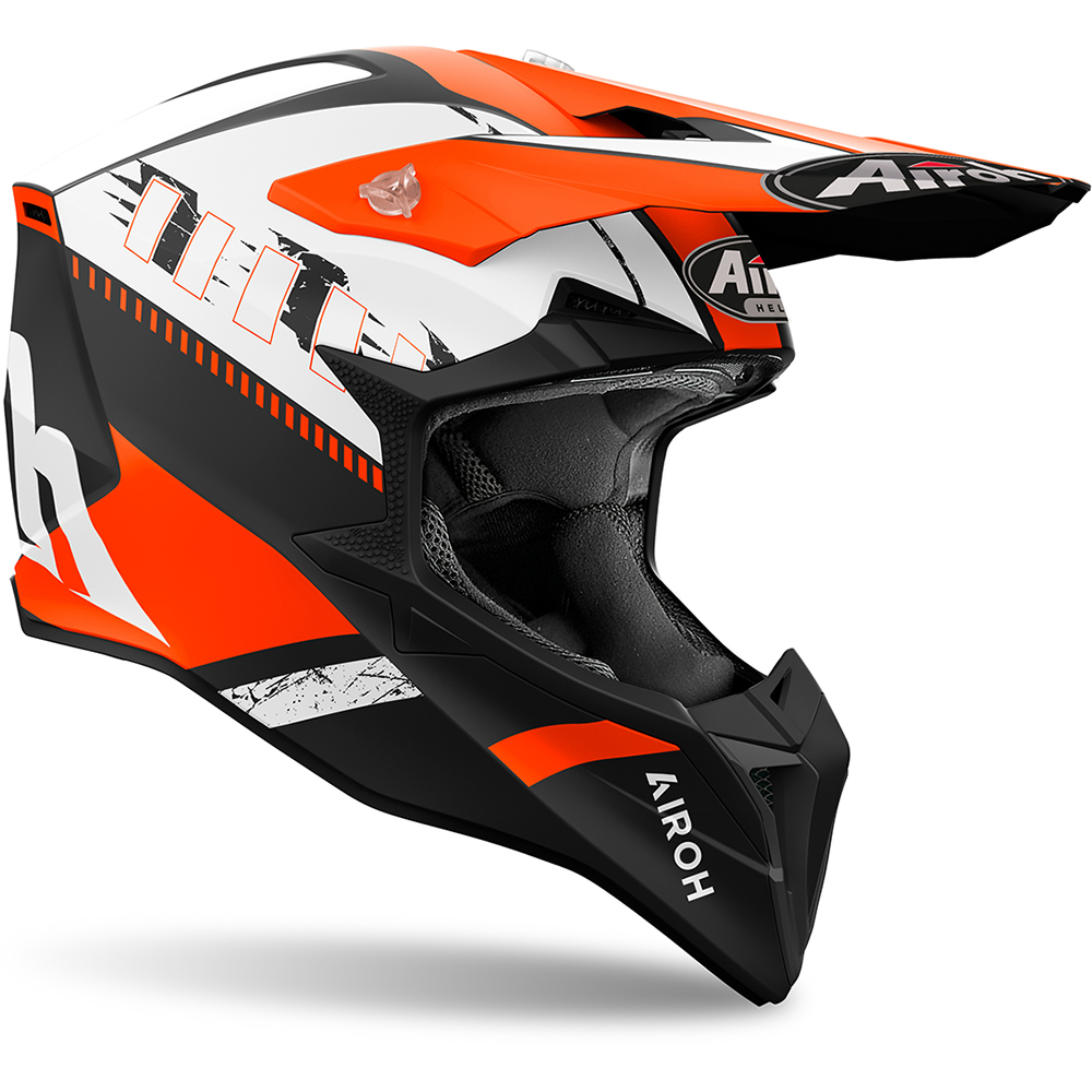 Airoh - Casque Wraaap Feel Orange / Blanc / Noir / Mat