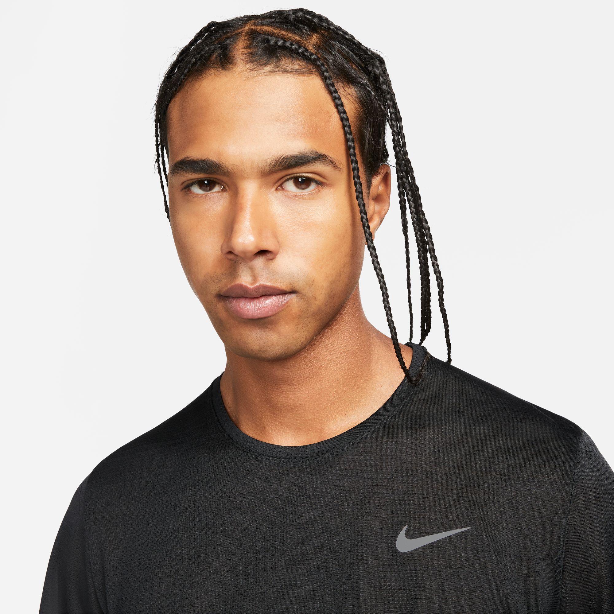 Dri-FIT Miler Running Tee Herre 010/Black