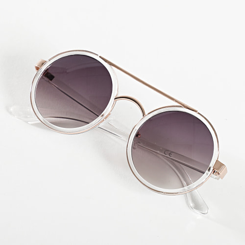 Lunettes De Soleil Noir Dégradé Transparent