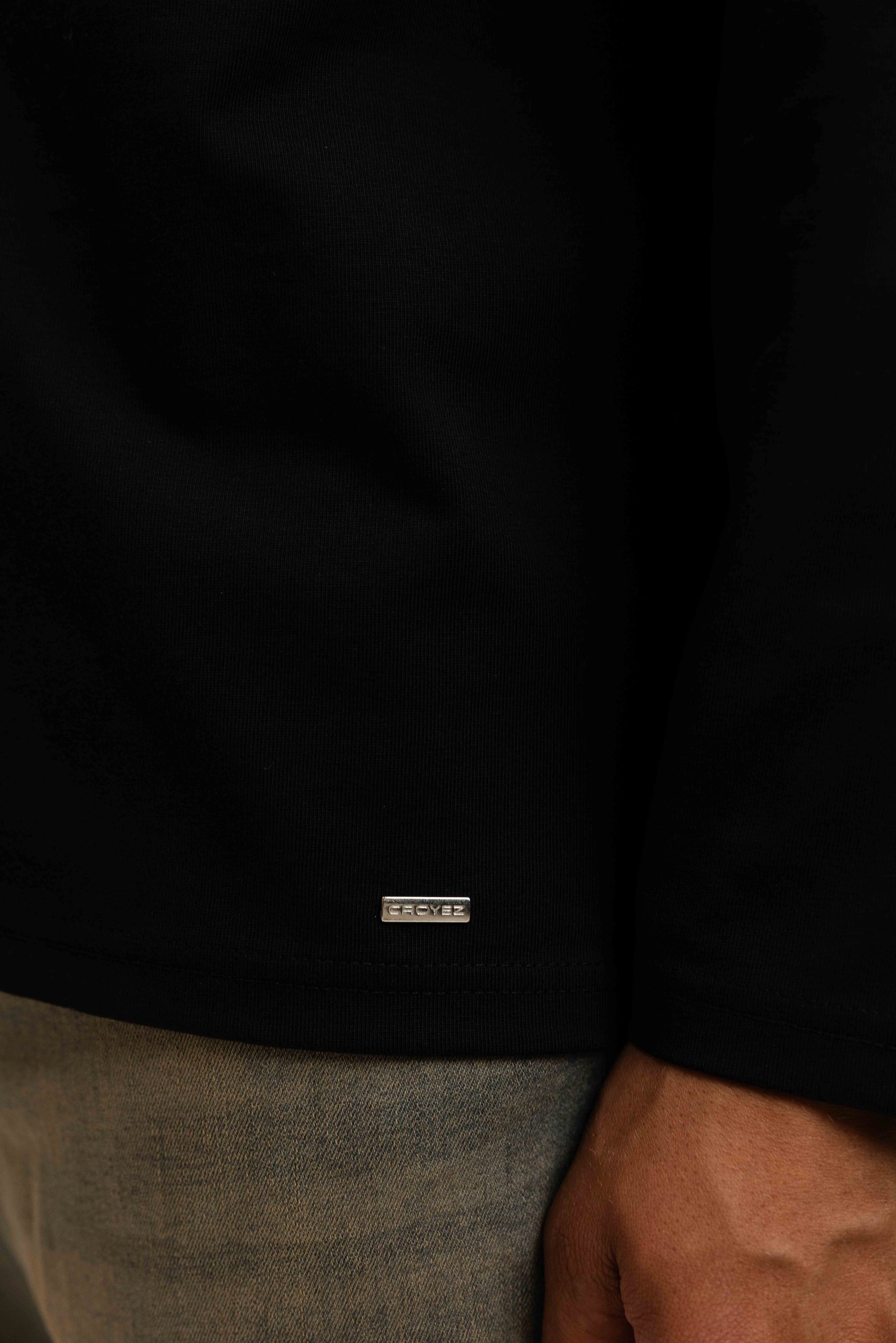 Croyez Sprayed Atelier Longsleeve T-Shirt Heren Zwart
