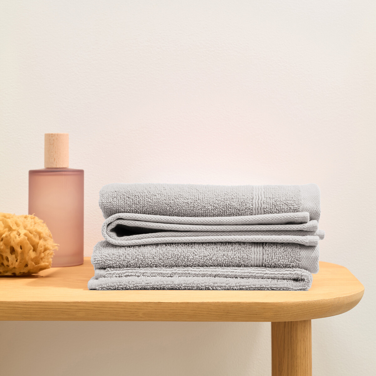 LA REDOUTE INTERIEURS<br>Conjunto de 4 toalhas de mão em tecido atoalhado 600 g/m², Zavara