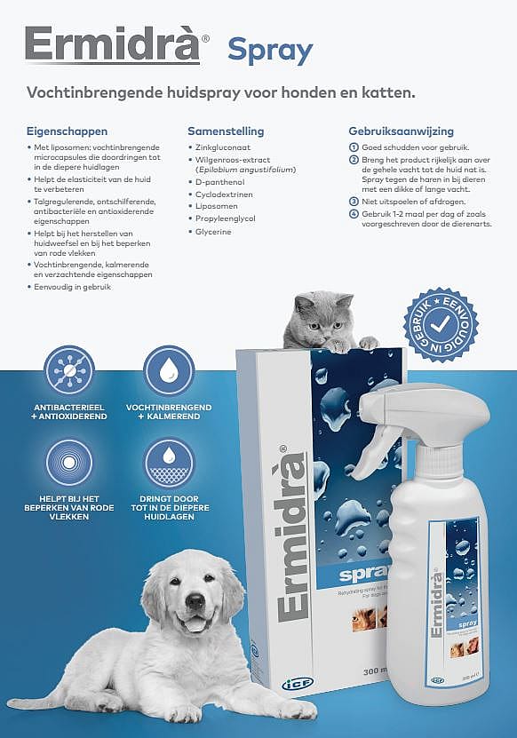 Ermidra Spray Hond Kat 300 ml | 12007