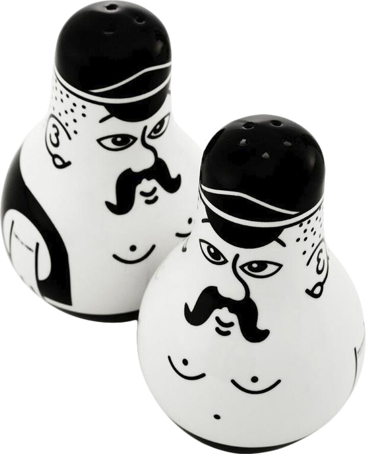Normann Copenhagen Friends salt&peber Black/white