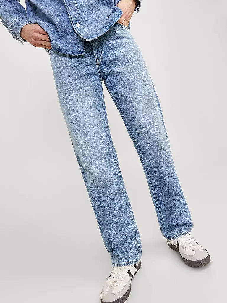 JACK & JONES Jeans Baggy Fit JJIEDDIE JJORIGINAL blau