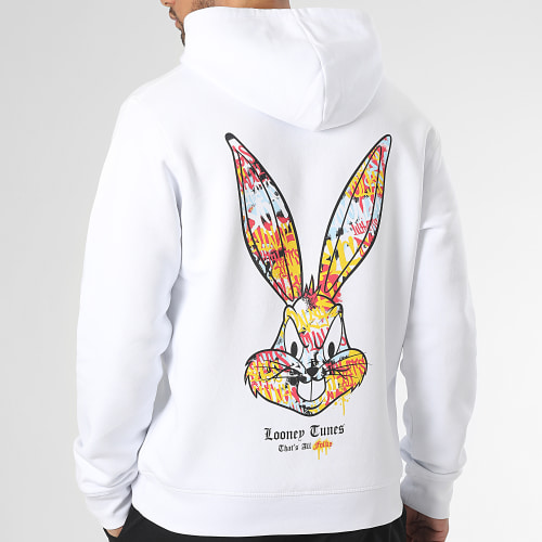 Sweat Capuche Bugs Bunny Graff Blanc