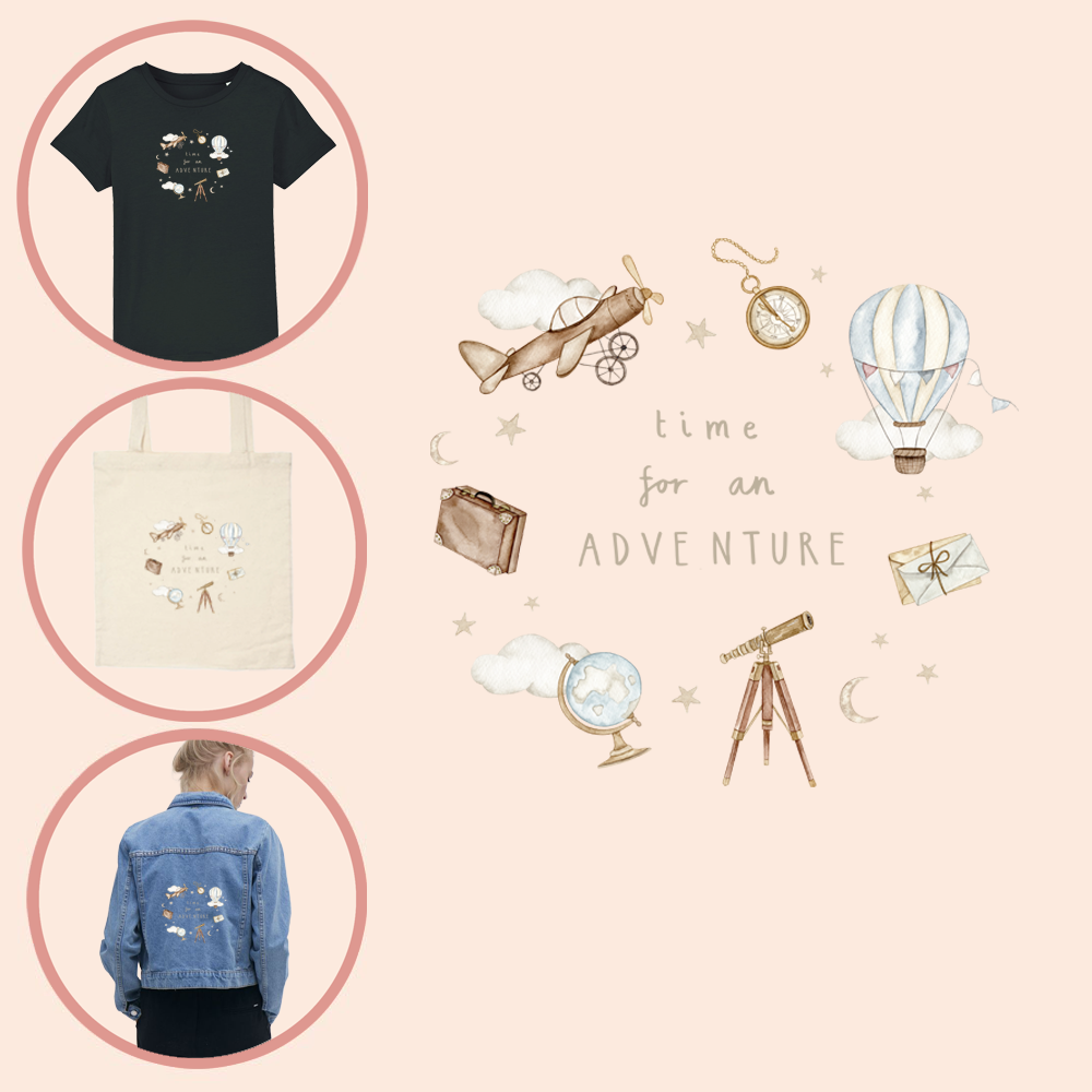 Kleding transfer Time for Adventure