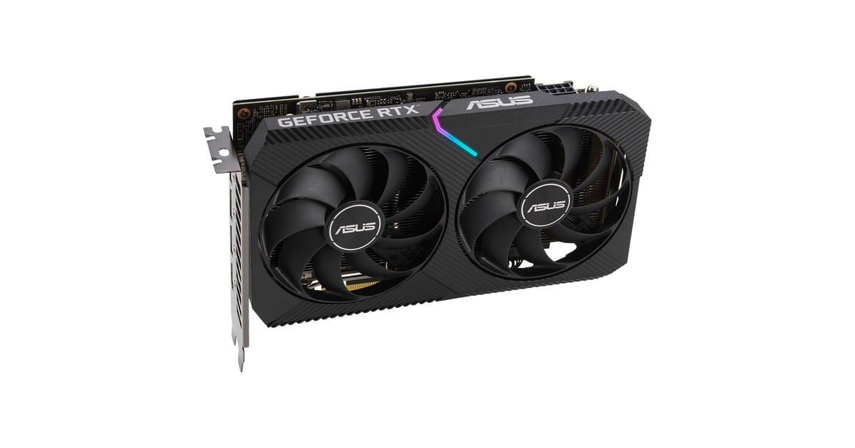 ASUSDUAL GeForce RTX 3060 OC V2 grafische kaart  (LHR, 1x HDMI, 3x DisplayPort)