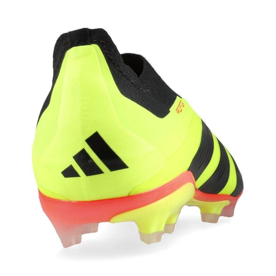 adidas Predator Elite Laceless FG Energy Citrus - Jaune/Noir/Rouge Enfant