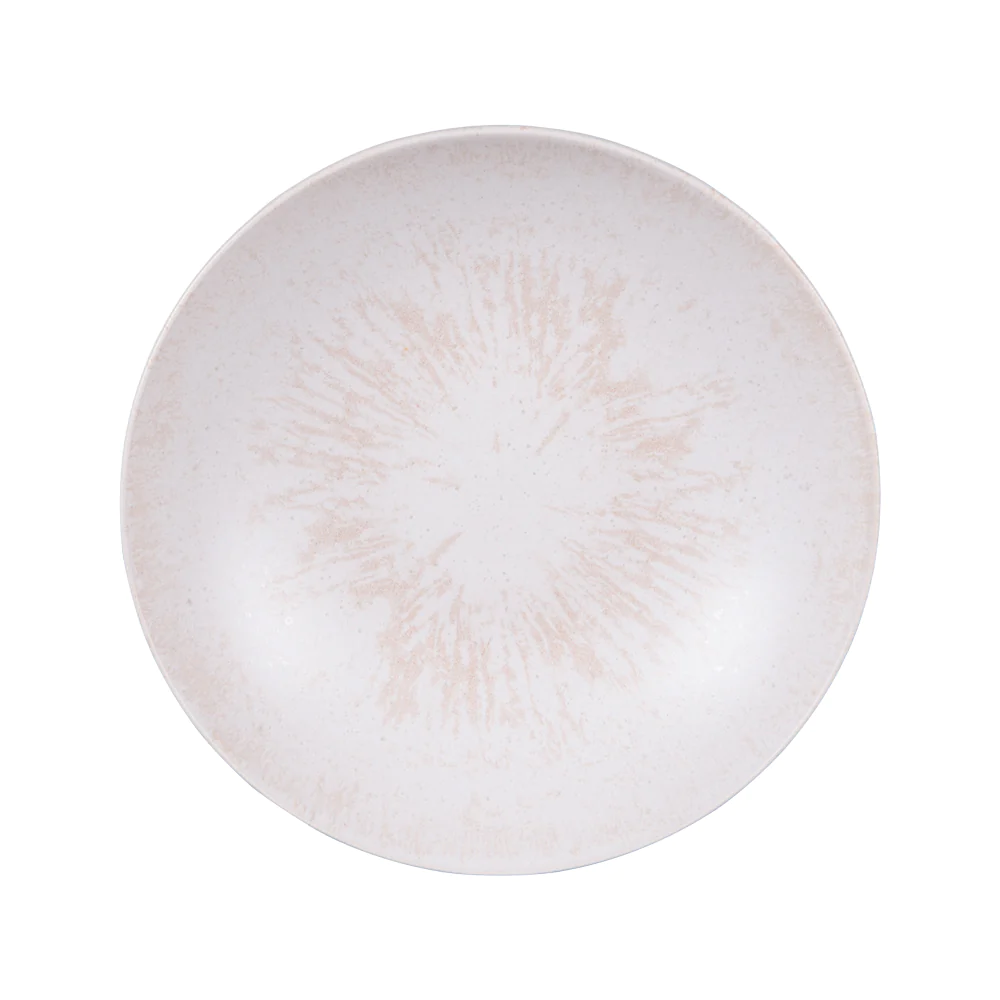 Assiette Creuse Onyx 22 cm crème (lot de 6) Table passion
