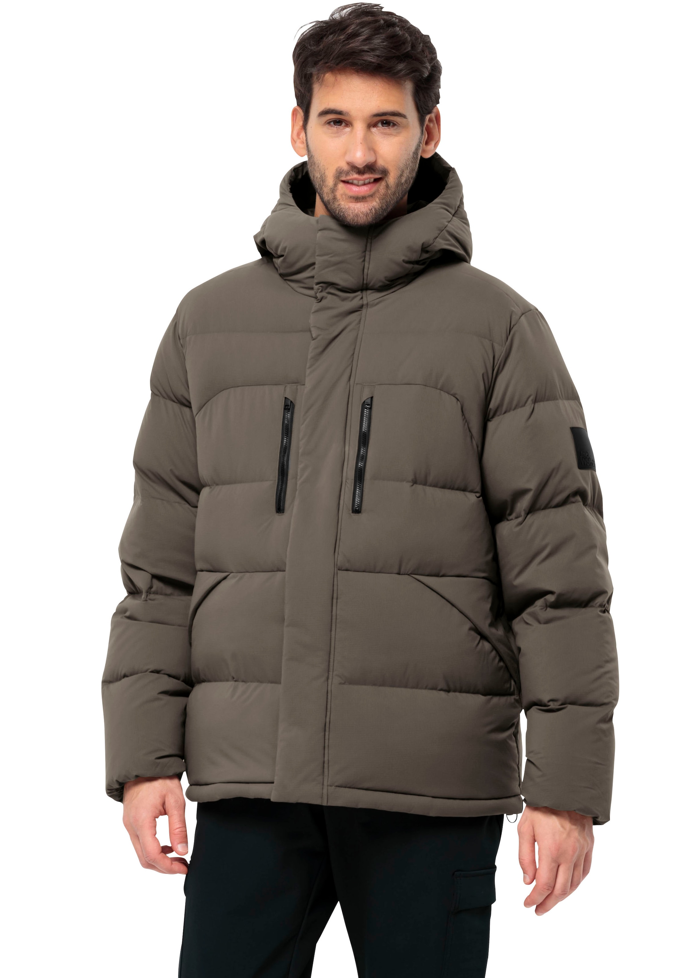 Jack Wolfskin Daunenjacke »ROEMERTOR JKT M« mit Kapuze Wärmend, winddicht, Übergangsjacke