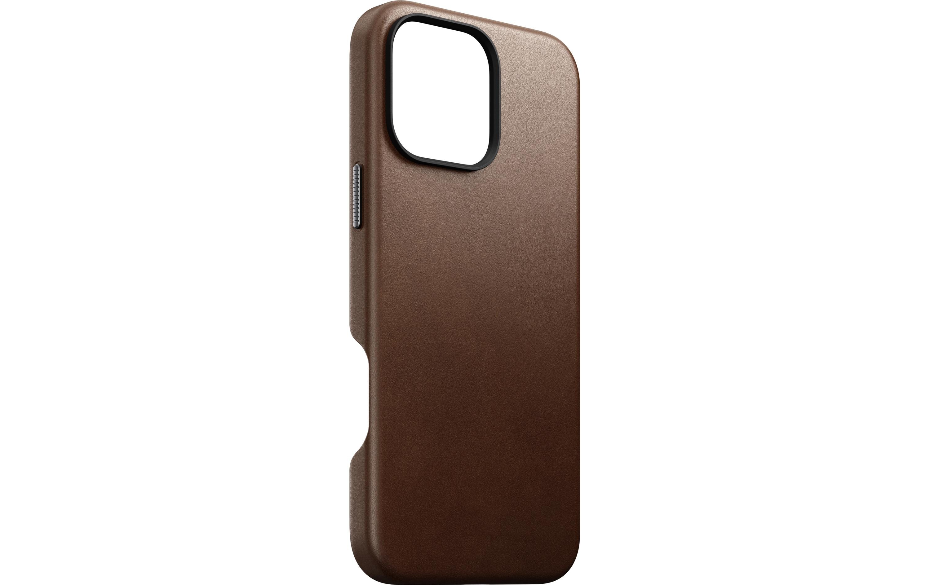 Back Cover Traditional Leather iPhone 16 Pro Max RostbraunSchutzhülle aus Leder für das Apple iPhone 16 Pro Max