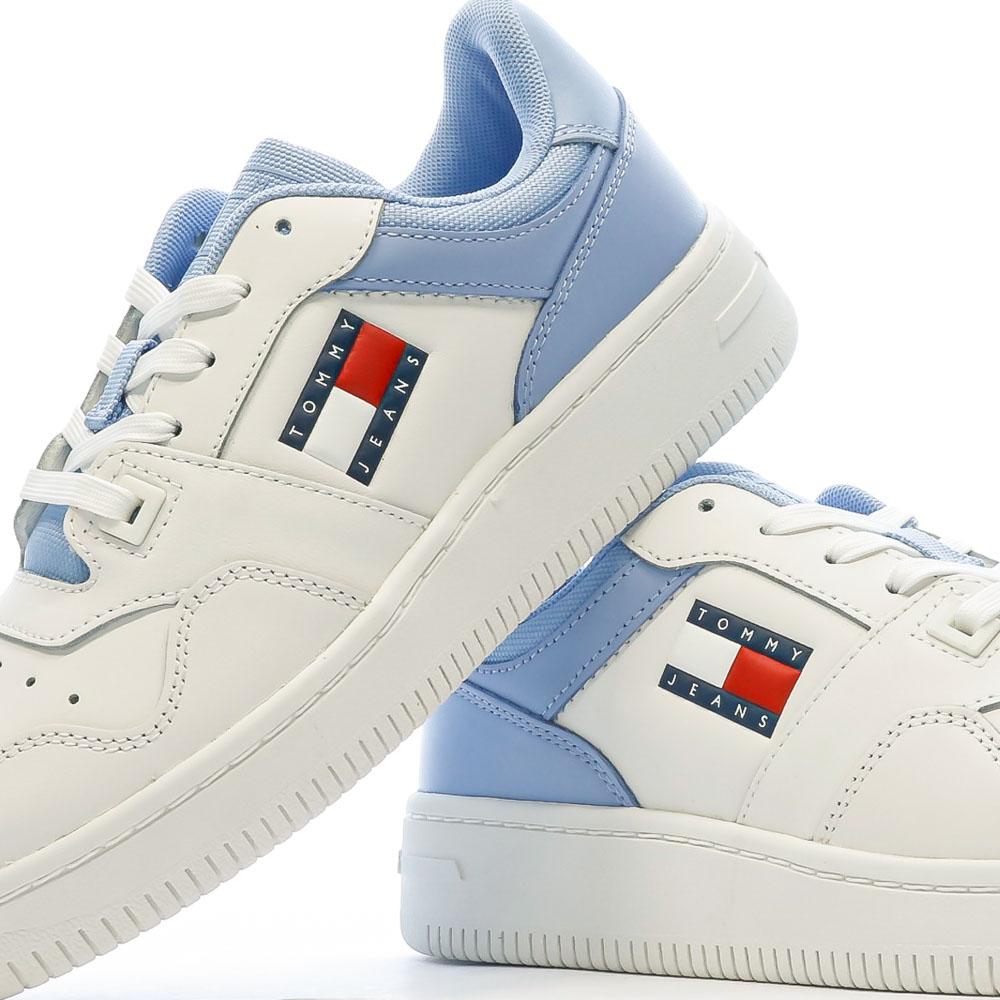 Tommy Hilfiger Baskets Blanches/Bleu Femme Tommy Hilfiger EN0EN02505