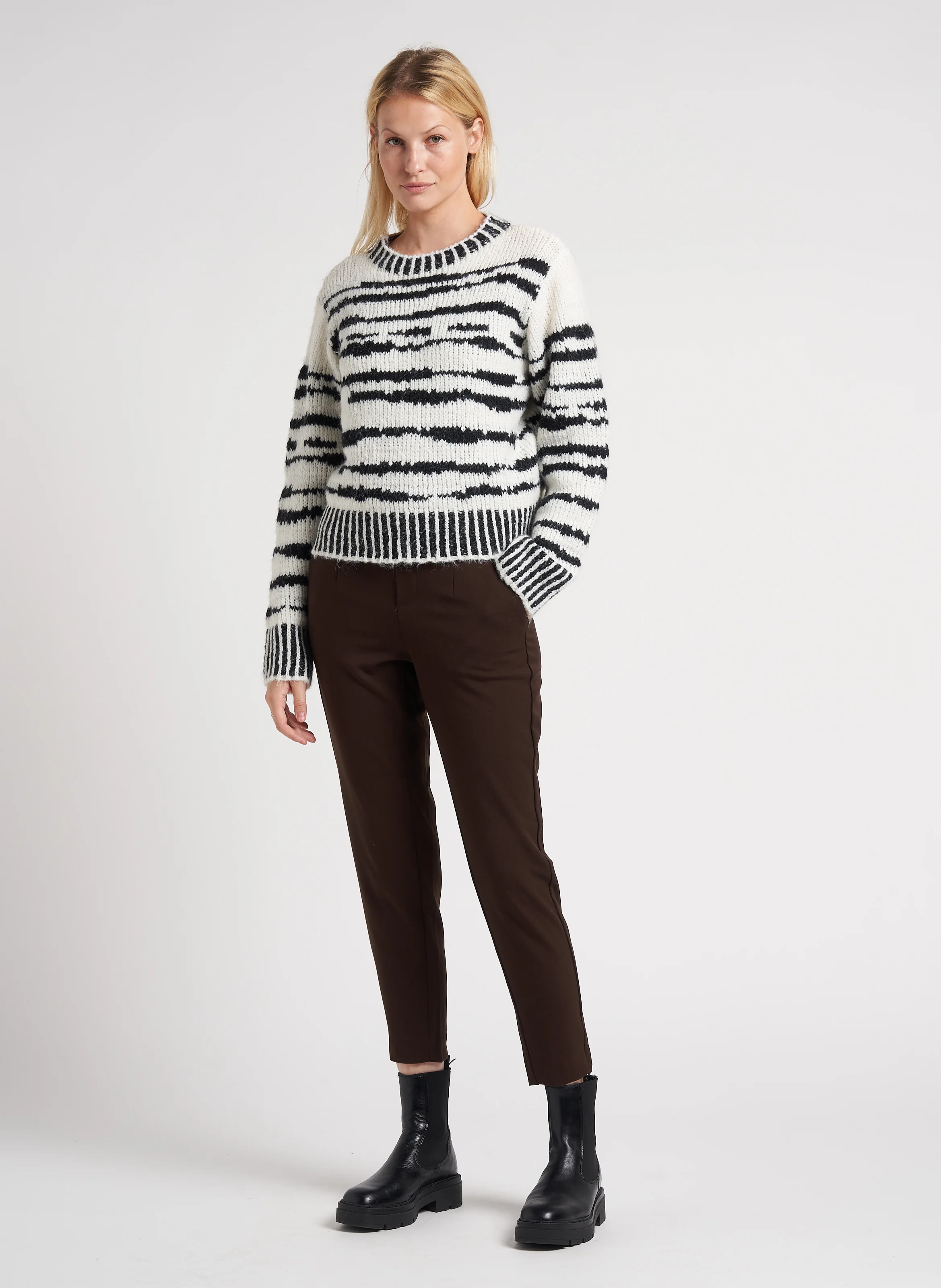 LISA - Pantalon tailleur slim-fit| Beige