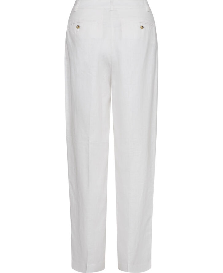 United Colors of Benetton TROUSERS - 100% hør Hvid