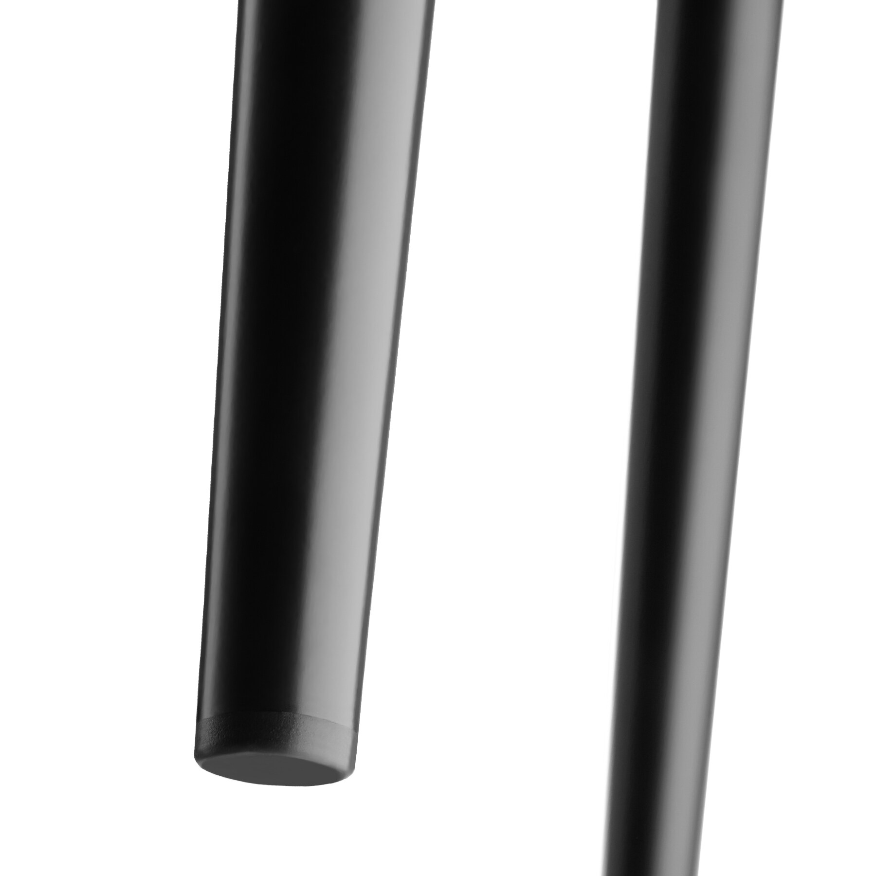 tectake® Set Stuhl, gepolstert, in Samtoptik, schwarze Stahlbeine, 48 x 59 x 82,5 cm