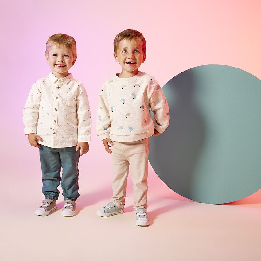 Pantalon jogger uni pour bébé garçon - Kaki