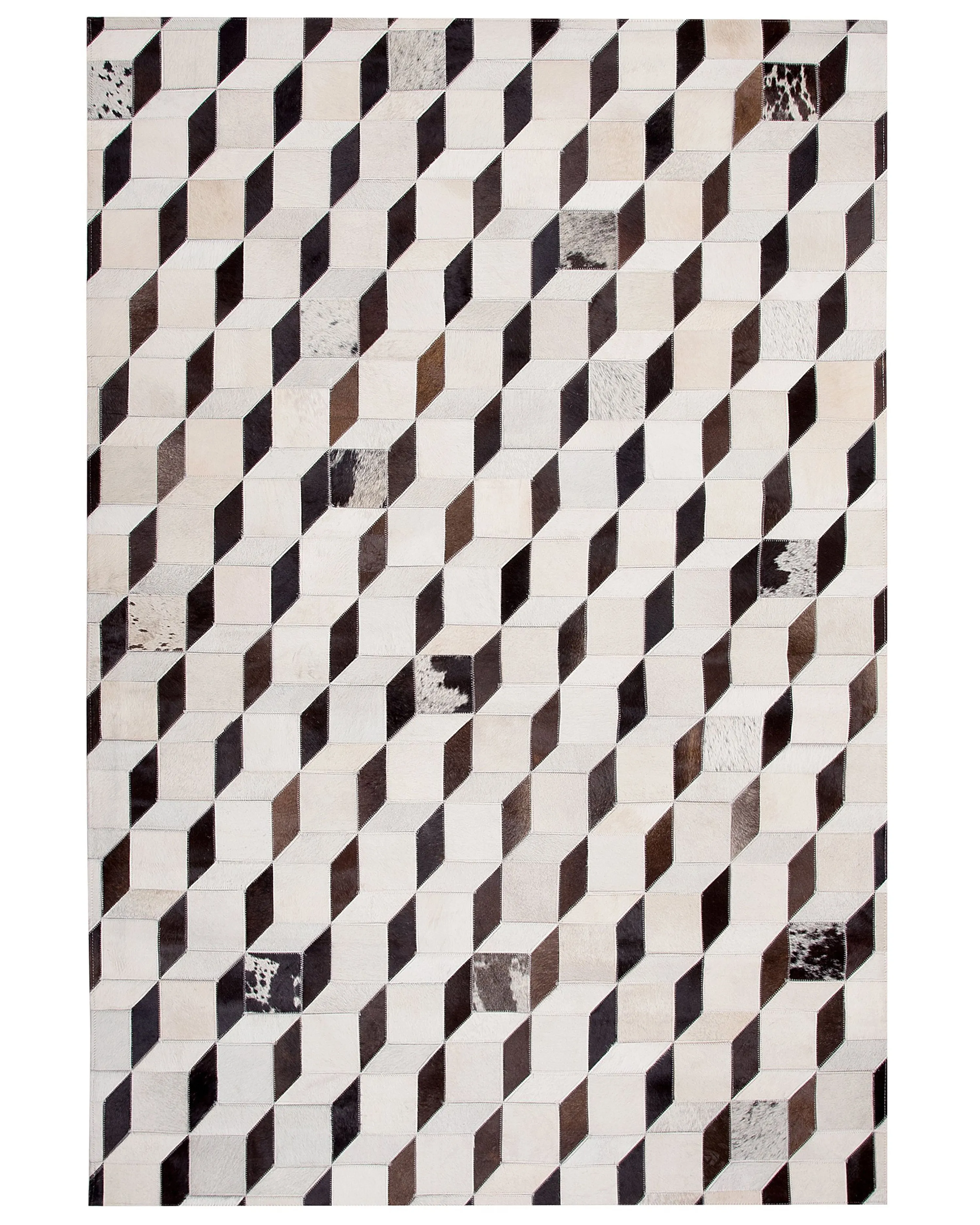 Vloerkleed ALPKOY Wit 160 x 230 cm Leer