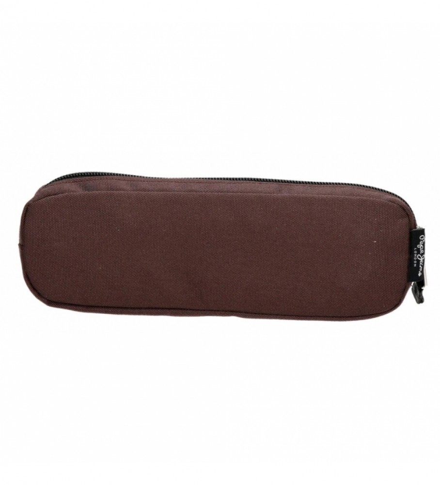 Estojo para lápis Pepe Jeans Osset marrom - 22x7x3cm