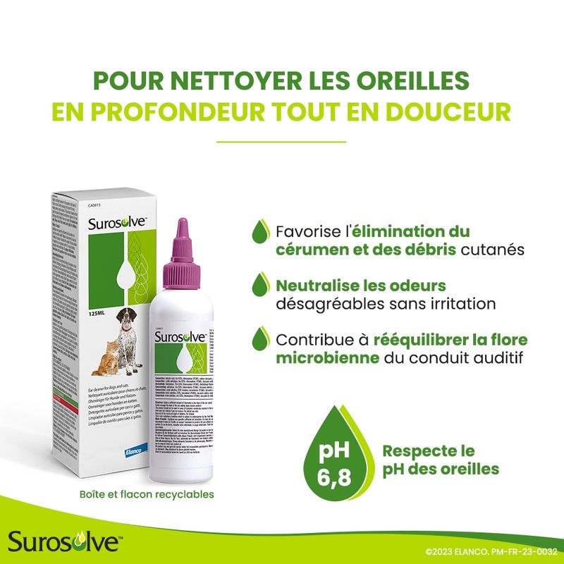 Surosolve Nettoyant auriculaire