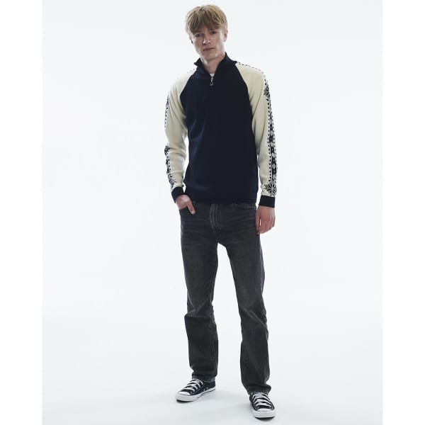 Pull DALE OF NORWAY GEILO M SWEATER BLACK OFF WHITE