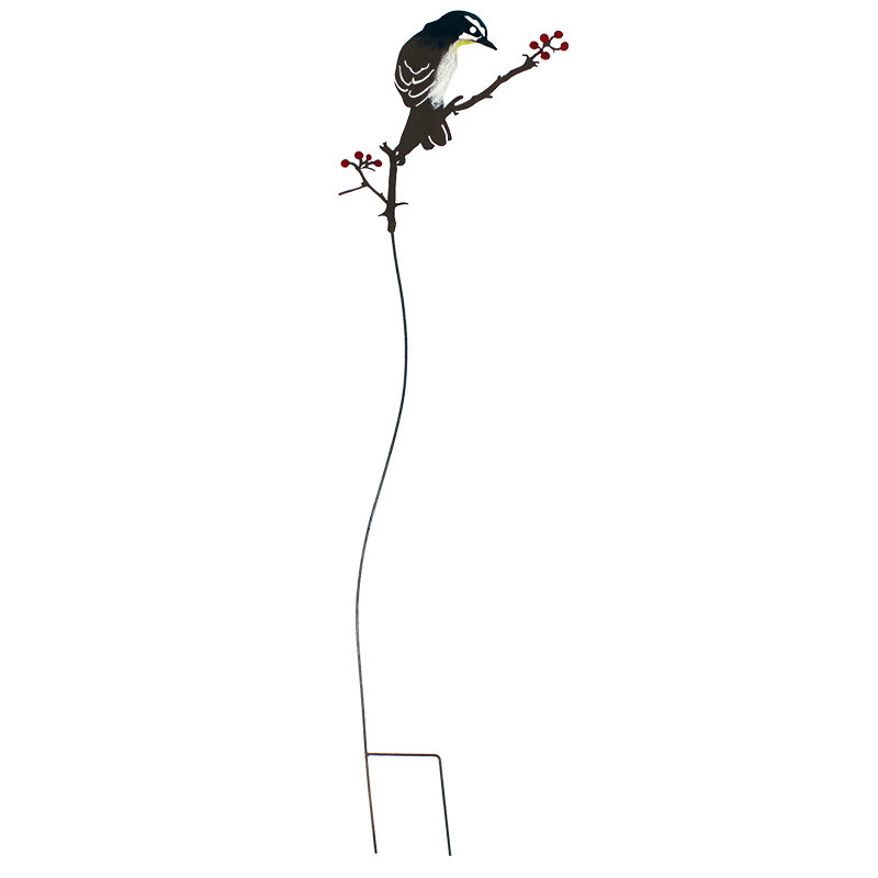 Tuteur jardin oiseau 20x93cm