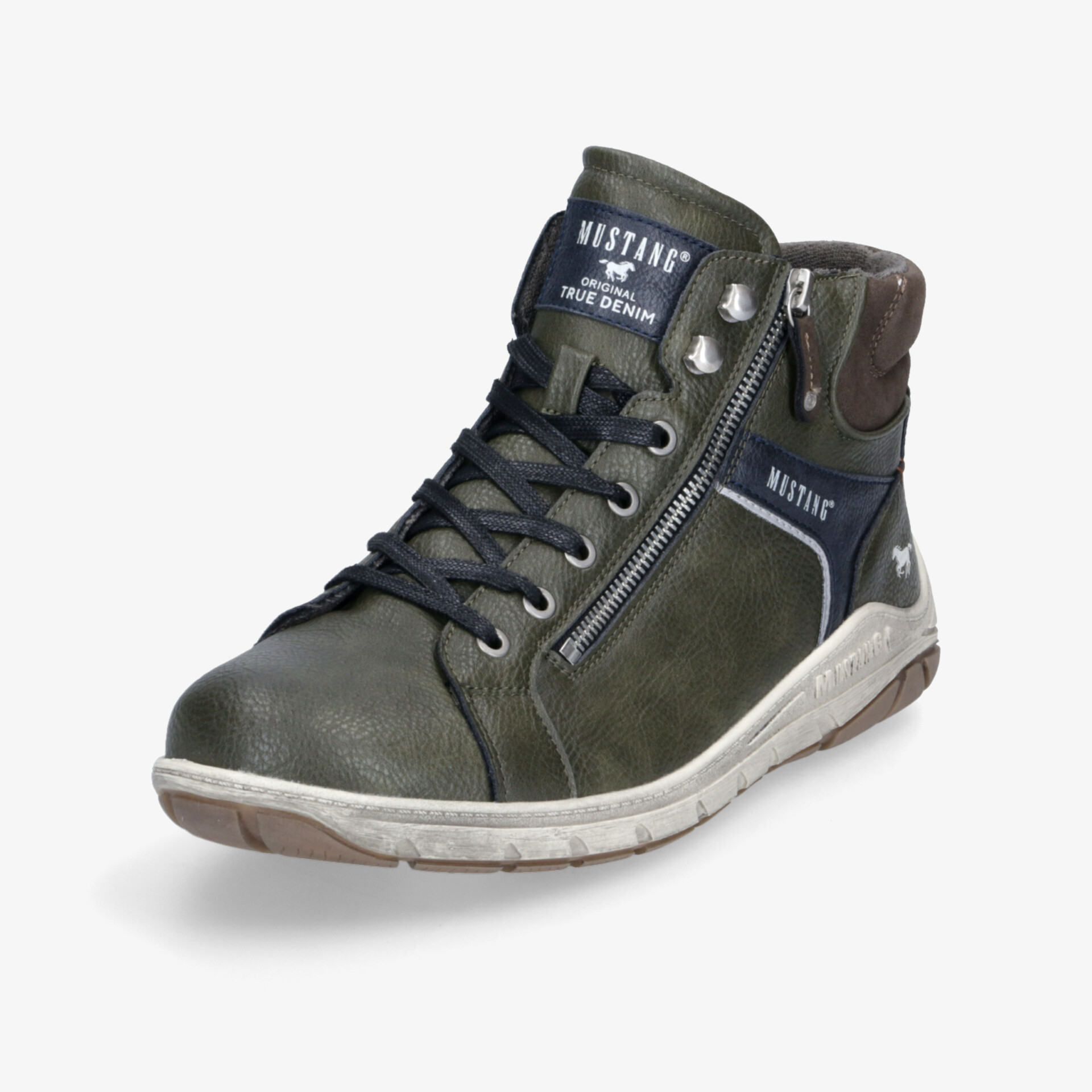 MUSTANG Herren Schnürboots grün
