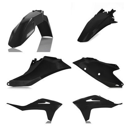 Kit plastiques Acerbis couleur noir - Noir