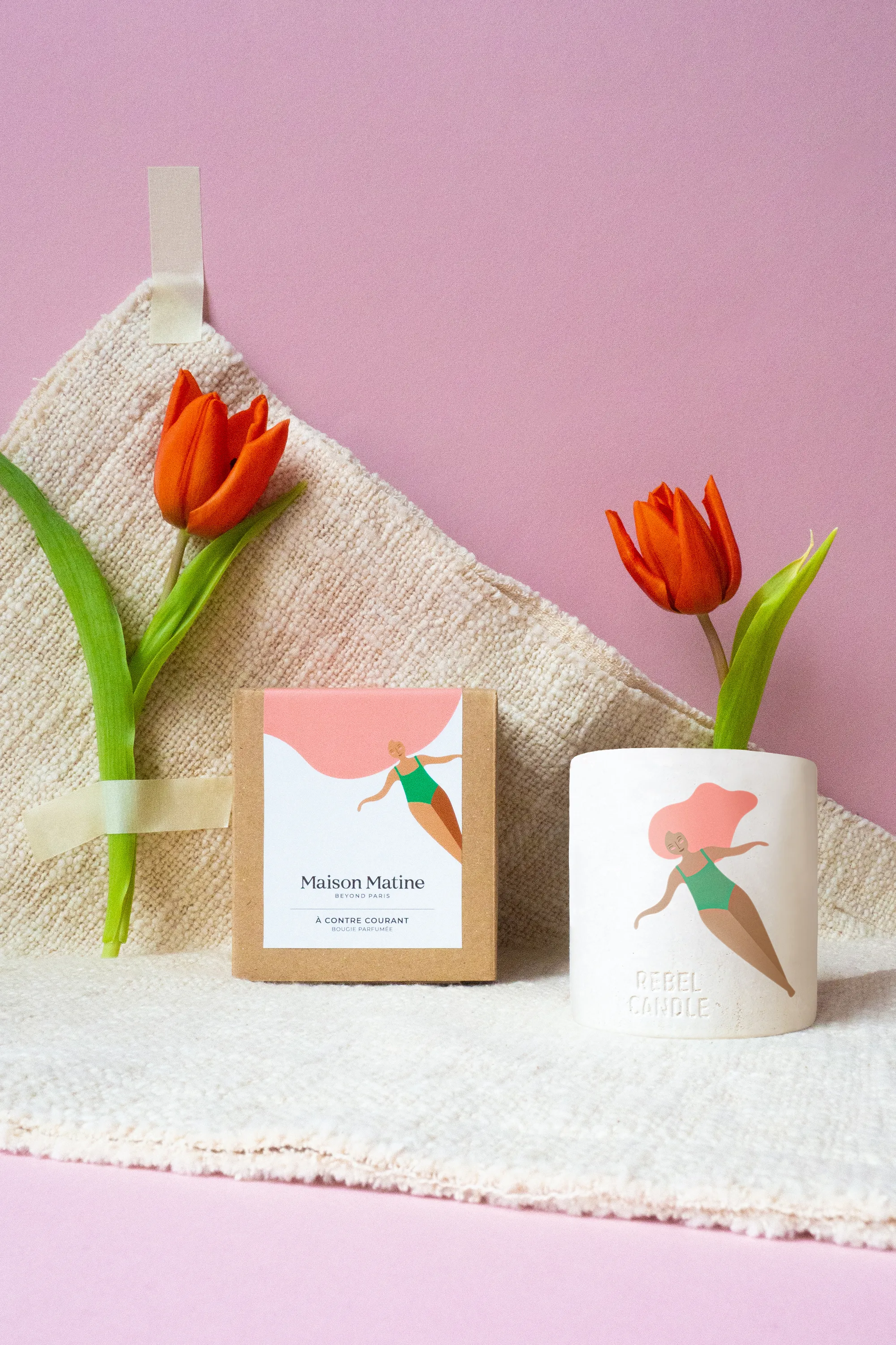 Maison Matine Bougie parfumée A Contre-Courant-160 g