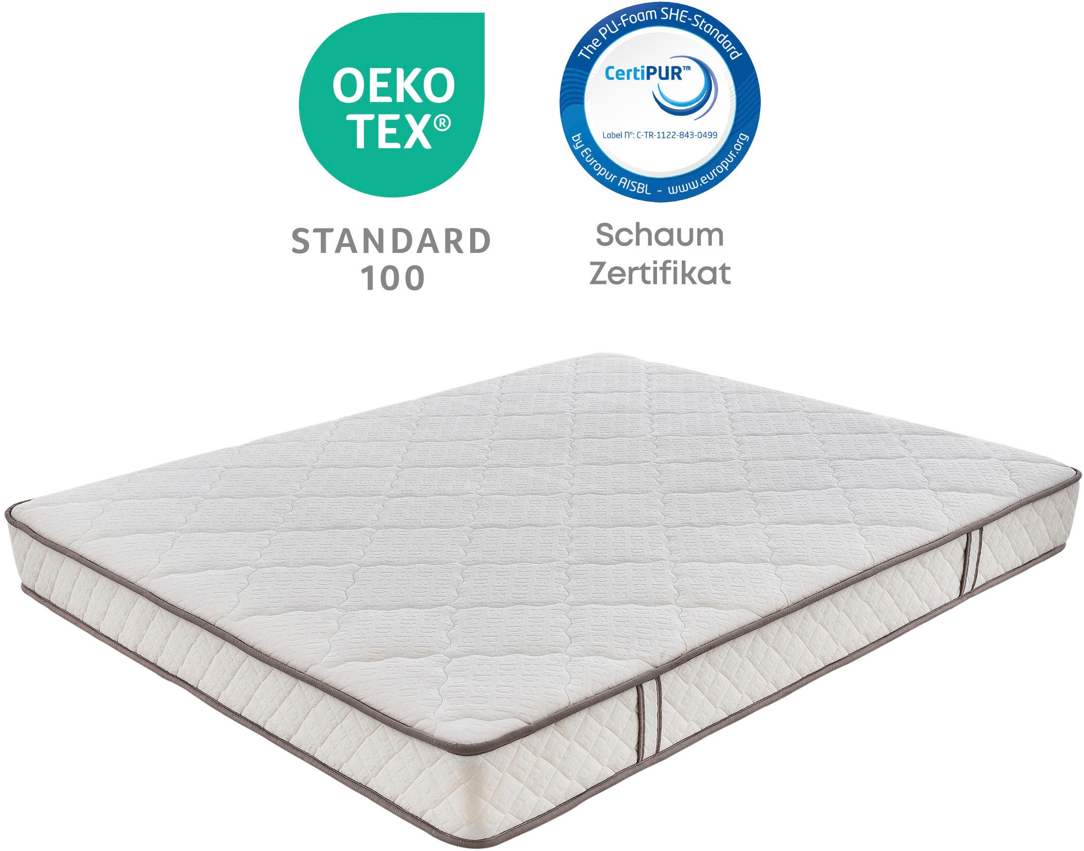 Yatas Bedding Taschenfederkernmatratze »Penta Z, Matratze 90x200, 140x200 cm & weitere Grössen« 19 cm hoch 403 Federn 1 Stk. tlg. 5-Zonen, H3, wendbar, ergonomisch, atmungsaktiv