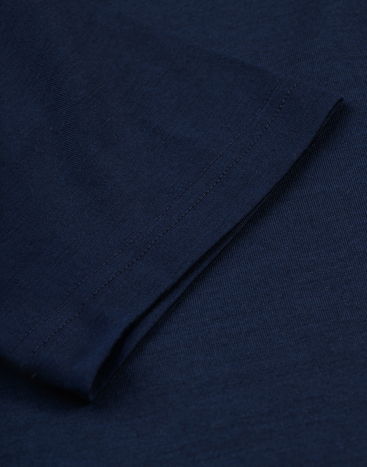 Polo in merinowol voor dames in Marineblauw