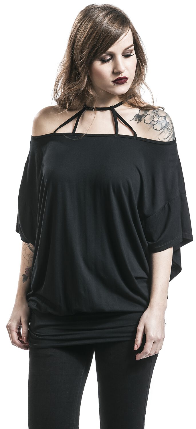 Haut Mamches Longue Chauve-Souris | Black Premium by EMP T-Shirt Manches courtes