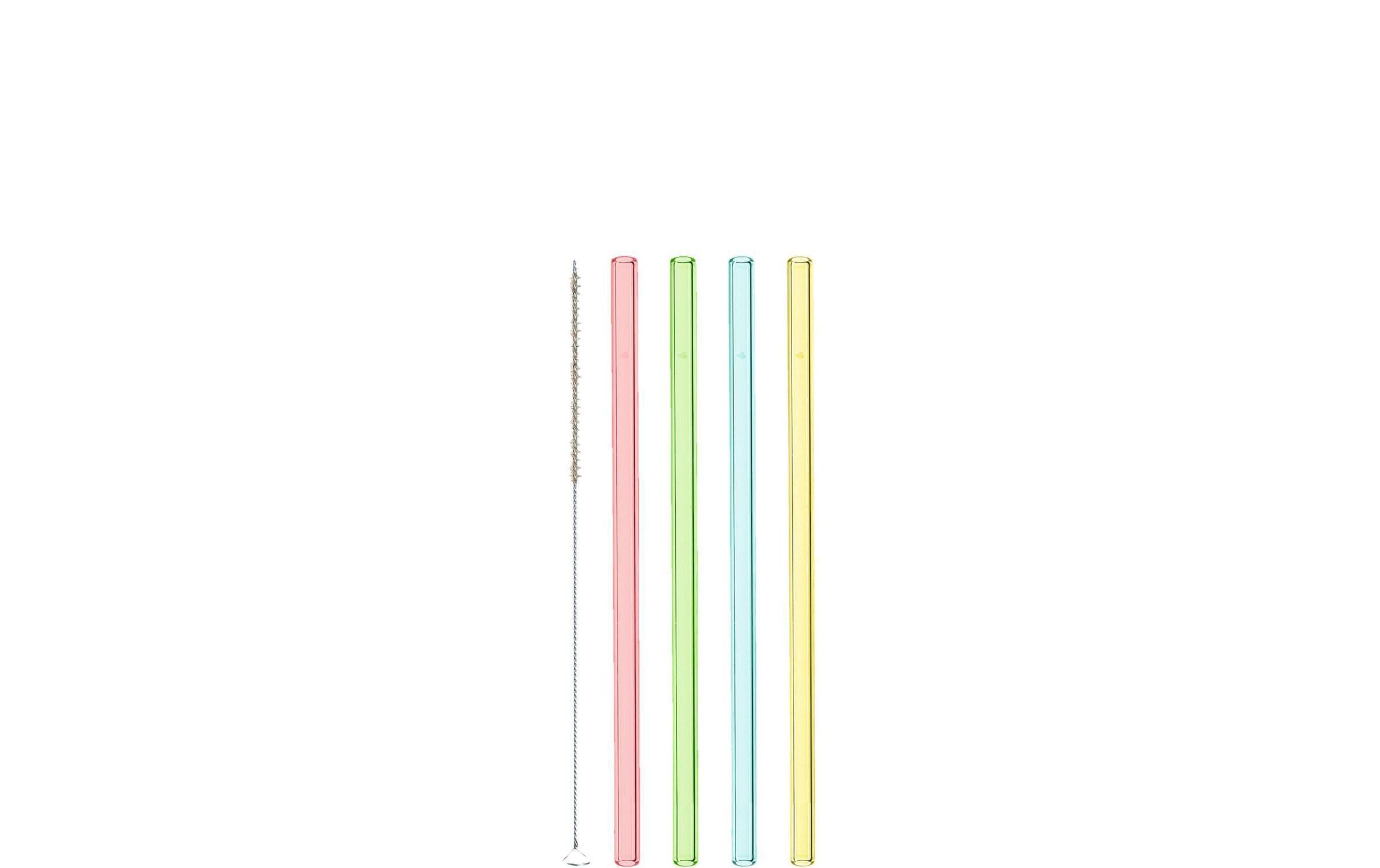 Strohhalm Ciao 4 Stück, Mehrfarbig, 20cmTrinkhalme aus Glas