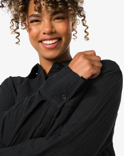 chemisier femme Iris noir