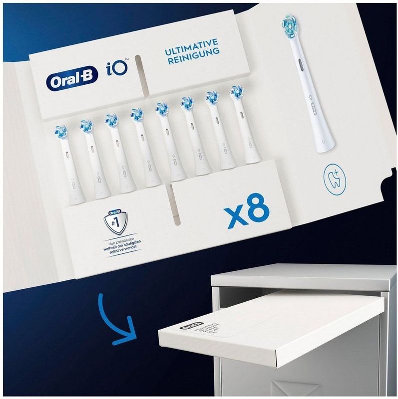 Oral-B - iO Ultimate Clean - Opzetborstels - 8 Stuks