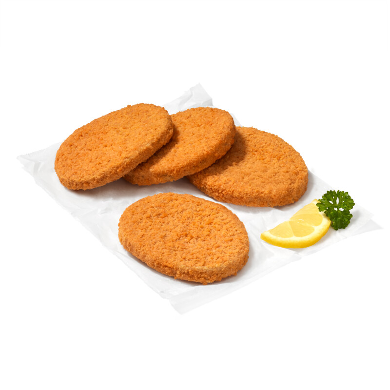 AH Scharrel kipburger gepaneerd 4 stuks