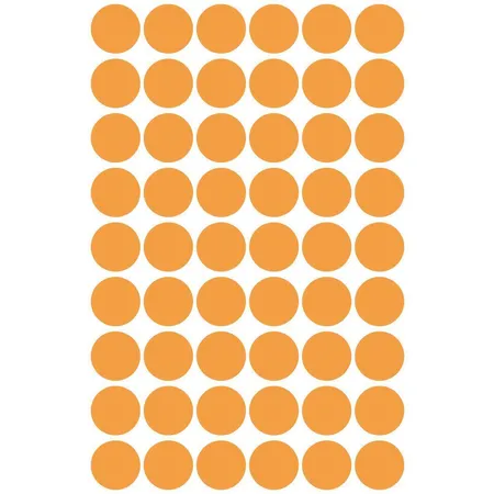 Avery Zweckform 3148 Markierungspunkte Ø 12 mm, 5 Bogen/270 Etiketten, neonorange
